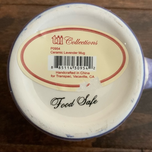 TII Collections Handcrafted Ceramic Lavender Coffee Mug Tea Cup - Picture 7 of 7